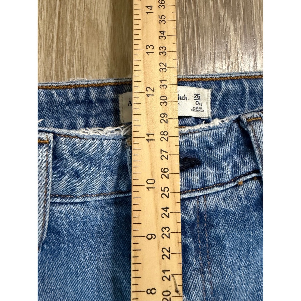 Abercrombie & Fitch Jeans Curve Love 90s Relaxed High Rise Blue Sz 25 (25x26) - Picture 9 of 13